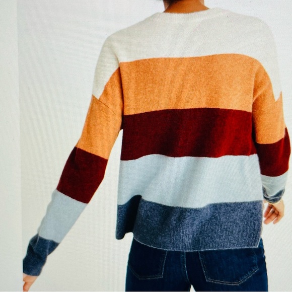 Madewell Sweater womens S Crofton Striped Pullover Cozy Yarn Wool Alpaca comfy - Picture 2 of 15